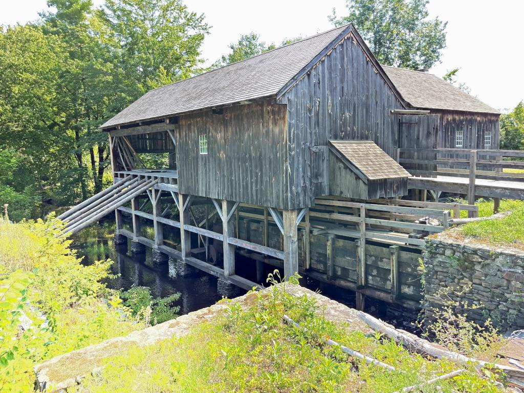 sawmill in September at Old Sturbridge Village in Massachusetts