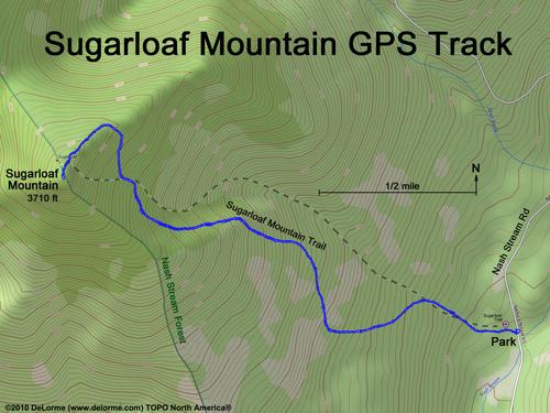 Sugarloaf Mountain gps track