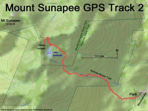 Lake Solitude gps track