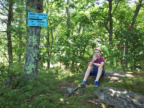 Carl on the summit of Sunday Mountain in western New Hampshire