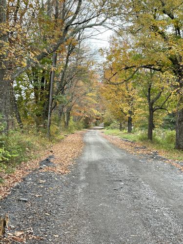 road hike in October at Surrenden Farms in northeast MA