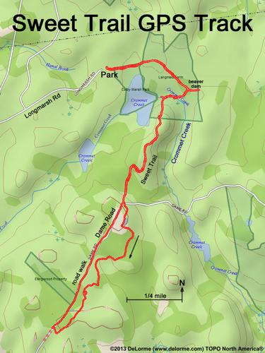 Sweet Trail north segment gps track