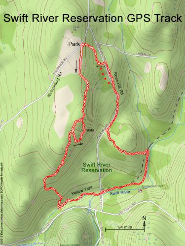 Swift River Reservation gps track