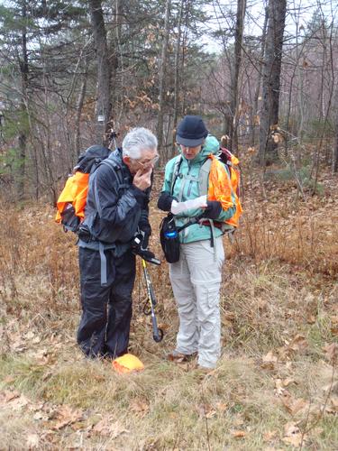 hikers on Temple Mountain in New Hampshire