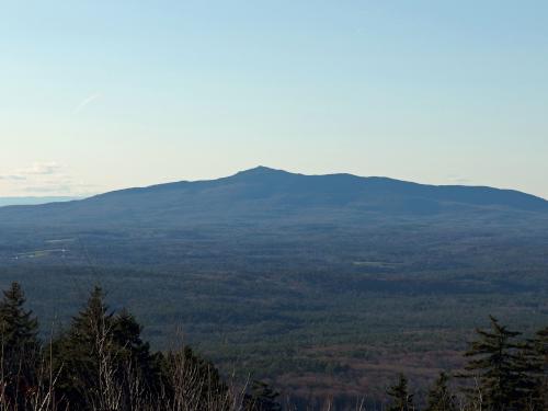 view west in November toward Mount Monadnock from Temple Mountain in southern New Hampshire