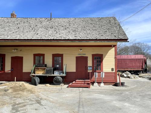 railroad museum in March near Little Tooky Trail near Hopkinton in southern New Hampshire