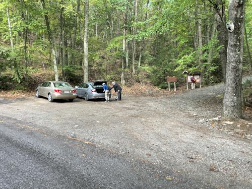 parking in September at Tophet Chasm in northeastern Massachusetts