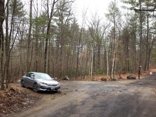 parking in March at Townsend State Forest in northeast Massachusetts