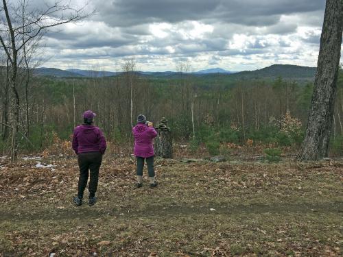 view in April towards Mount Ascutney from the Porcupine Trail at Trescott Lands in southwest New Hampshire