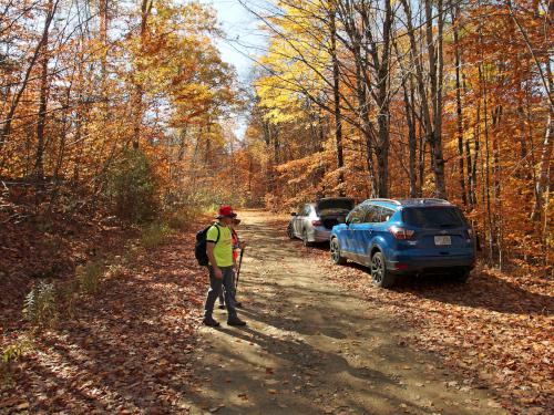 David and Andee on King Road near Tucker Mountain in New Hampshire