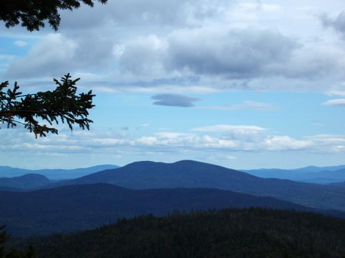 view on the way to West Tucker Mountain in New Hampshire