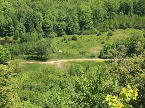 return trail as seen from Tully Mountain in north central Massachusetts