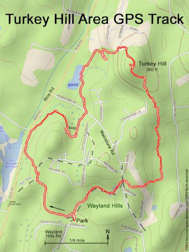 Turkey Hill Area gps track