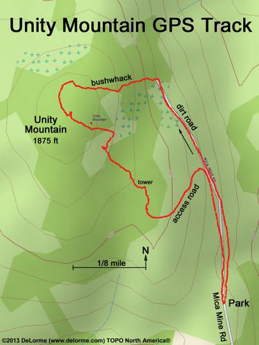 Unity Mountain gps track