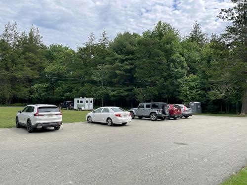 parking in June at Upton State Forest in eastern MA