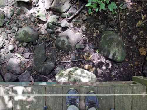 dry stream at Valley Lane Town Forest at Kingston in southern New Hampshire