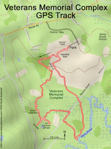 Veterans Memorial Complex gps track