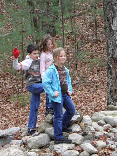 visitors at Walden Pond in Massachusetts