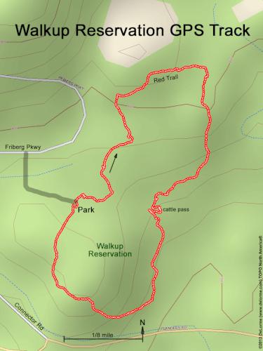 Walkup Reservation gps track