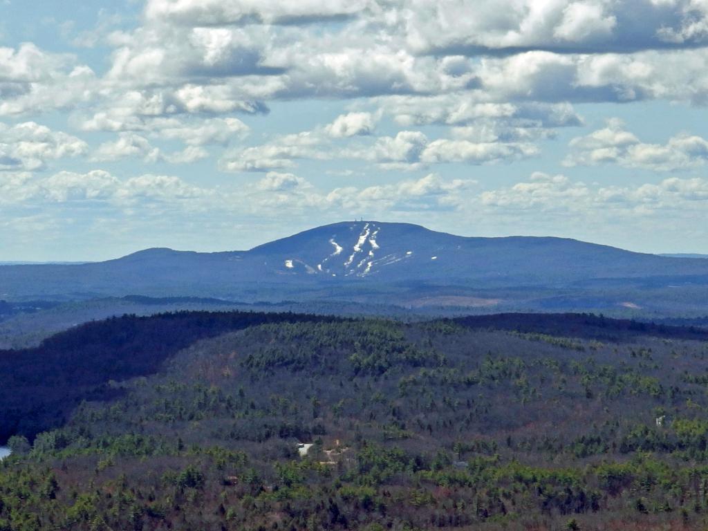 view in April to Wachusett Mountain from Mount Watatic in northeast Massachusetts