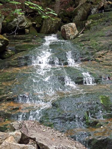 waterfall on Walker Brook on the way to the B-18 Bomber Crash Site on Mount Waternomee in western New Hampshire