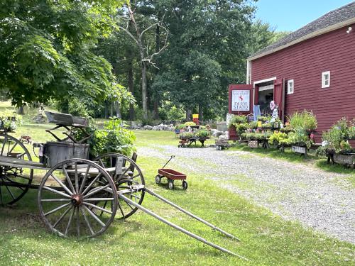 Farm Stand in June at Wayside Inn Historic Site in eastern MA