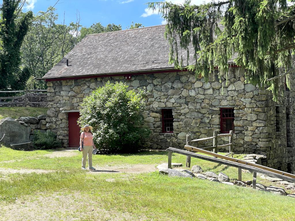 Grist Mill in June at Wayside Inn Historic Site in eastern MA