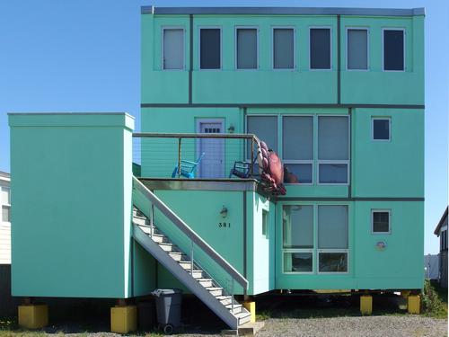 crabby house on Atlantic Avenue at Wells Beach in southern Main