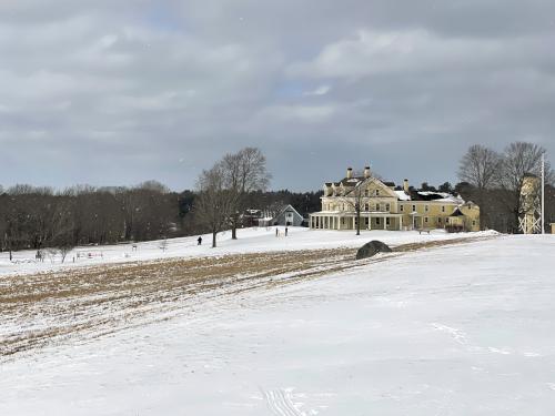 Visitor Center in February at Wells Reserve at Laudholm in southern Maine