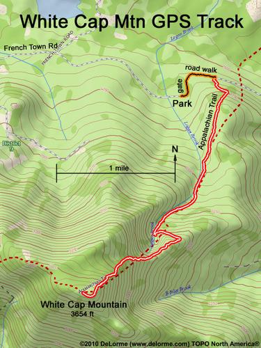 White Cap Mountain gps track