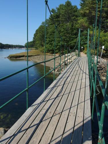 Wiggly Bridge near York Harbor in southern Maine