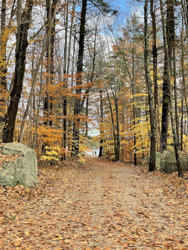 road in October at Willard Mountain in New Hampshire