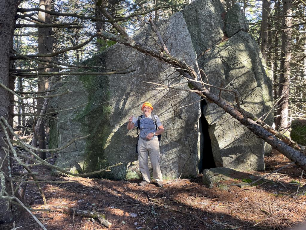 Dick in October at the summit of Willard Mountain in New Hampshire