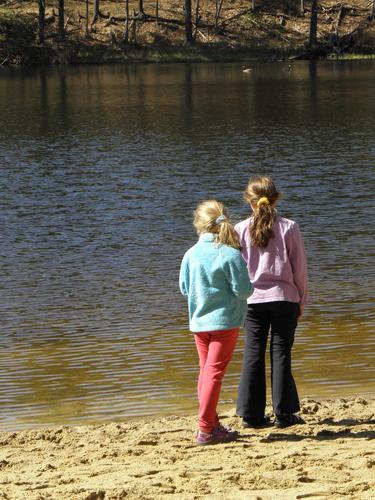 hikers in Pearl Hill Campground in Massachusetts