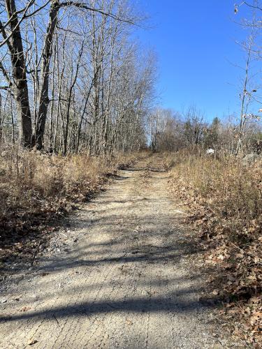 road walk in November at Windsor Mountain in southwest New Hampshire