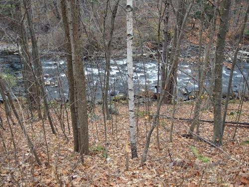 the river beside the Winnipesaukee River Trail near Tilton, New Hampshire