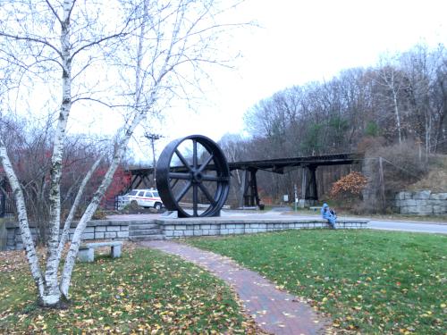 hike start at the Winnipesaukee River Trail near Tilton, New Hampshire