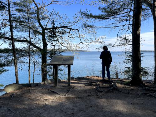 view in May at Wolfe's Neck Woods near Freeport in southern Maine