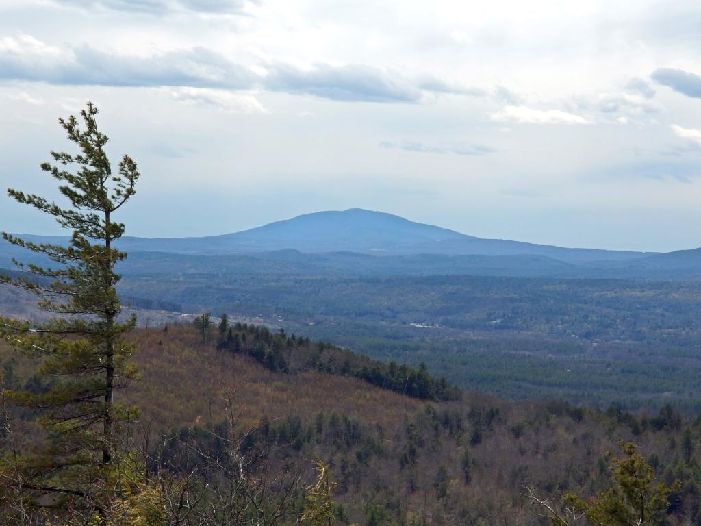 view in May of Mount Monadnock from Clark Summit near Deering in southern New Hampshire