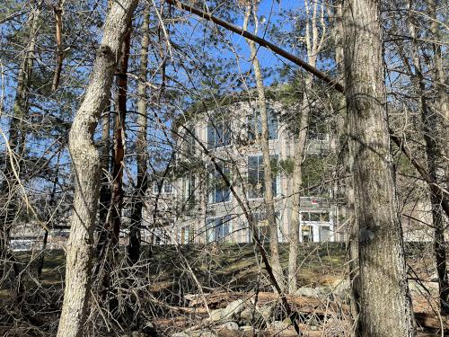 housing in February beside the trail to Wood Hill in northeast MA