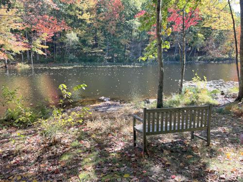 boat launch in October at Woodlock Trail in southern NH