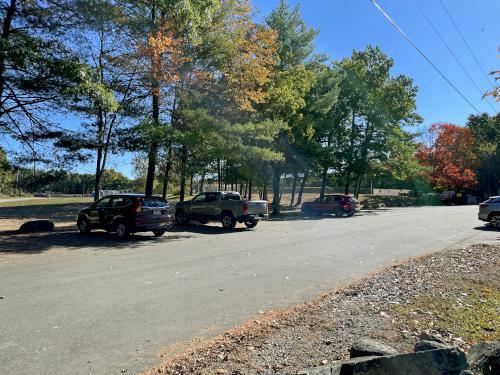 parking in October at Woodlock Trail in southern NH