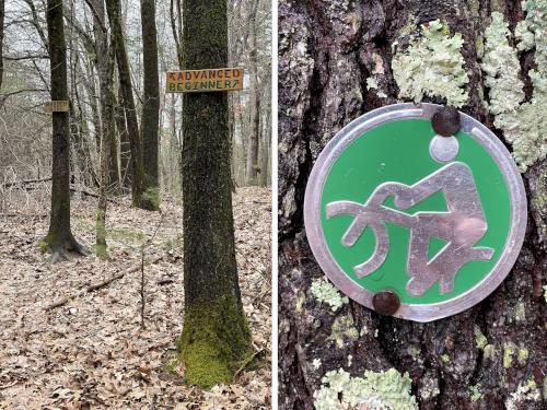 bike trails in March at Yudicky Farm in Nashua NH