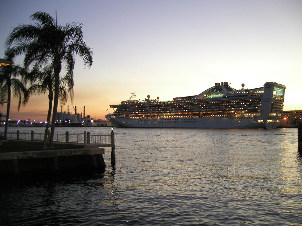 cruise boat at Key West, Florida, in February 2002