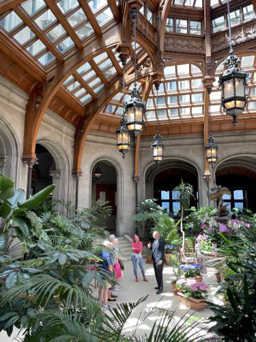 inside the mansion in May at Biltmore in North Carolina