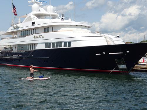 paddler at Newport RI