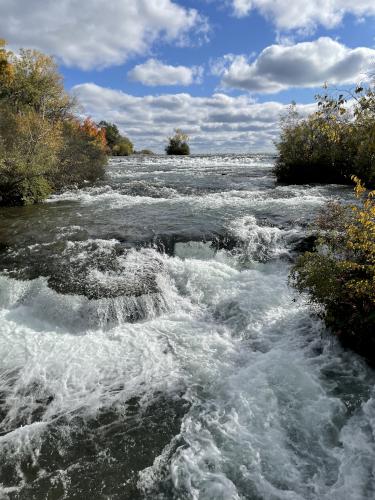 view in October at Niagara Falls in New York