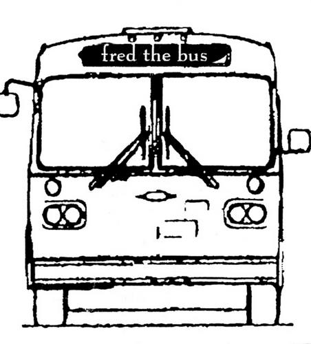 fred the bus sign in Nova Scotia in June 1998