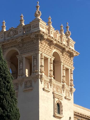 building architecture sample at Balboa Park in San Diego, California