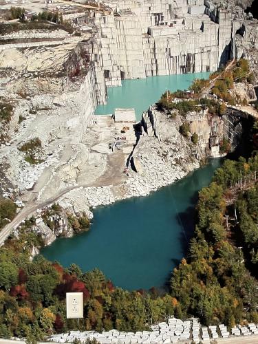 granite quarry in October at Rock of Ages in Vermont